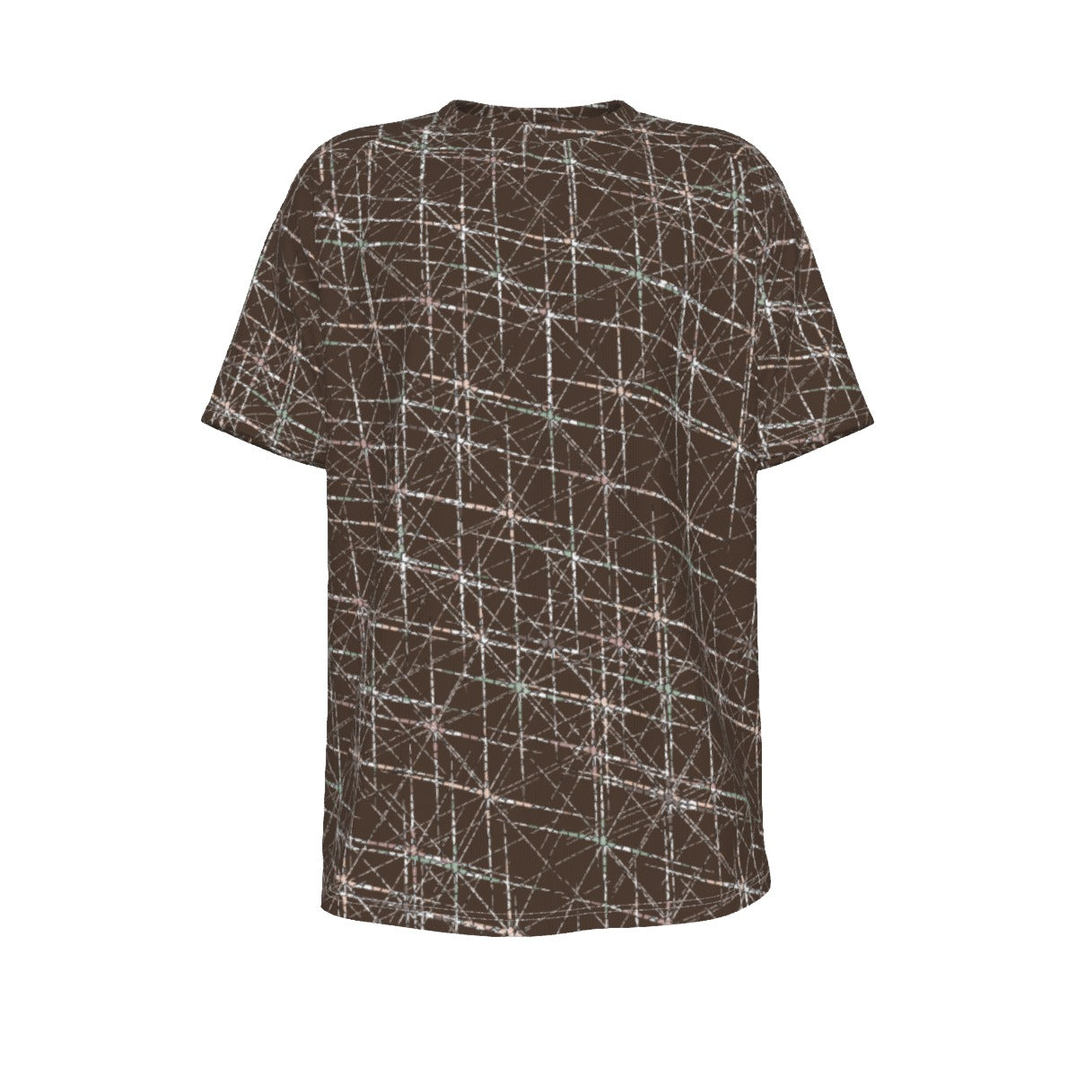 Men's short-sleeve T-shirt / Brown Starburst Design
