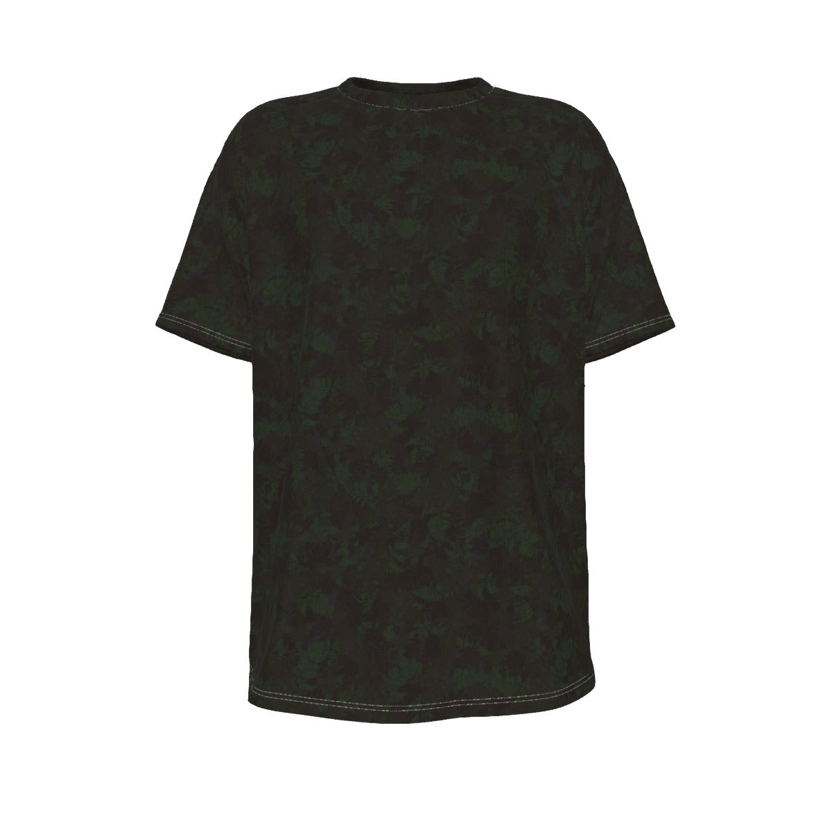 Men's short-sleeve T-shirt / Dark Green Fern Design
