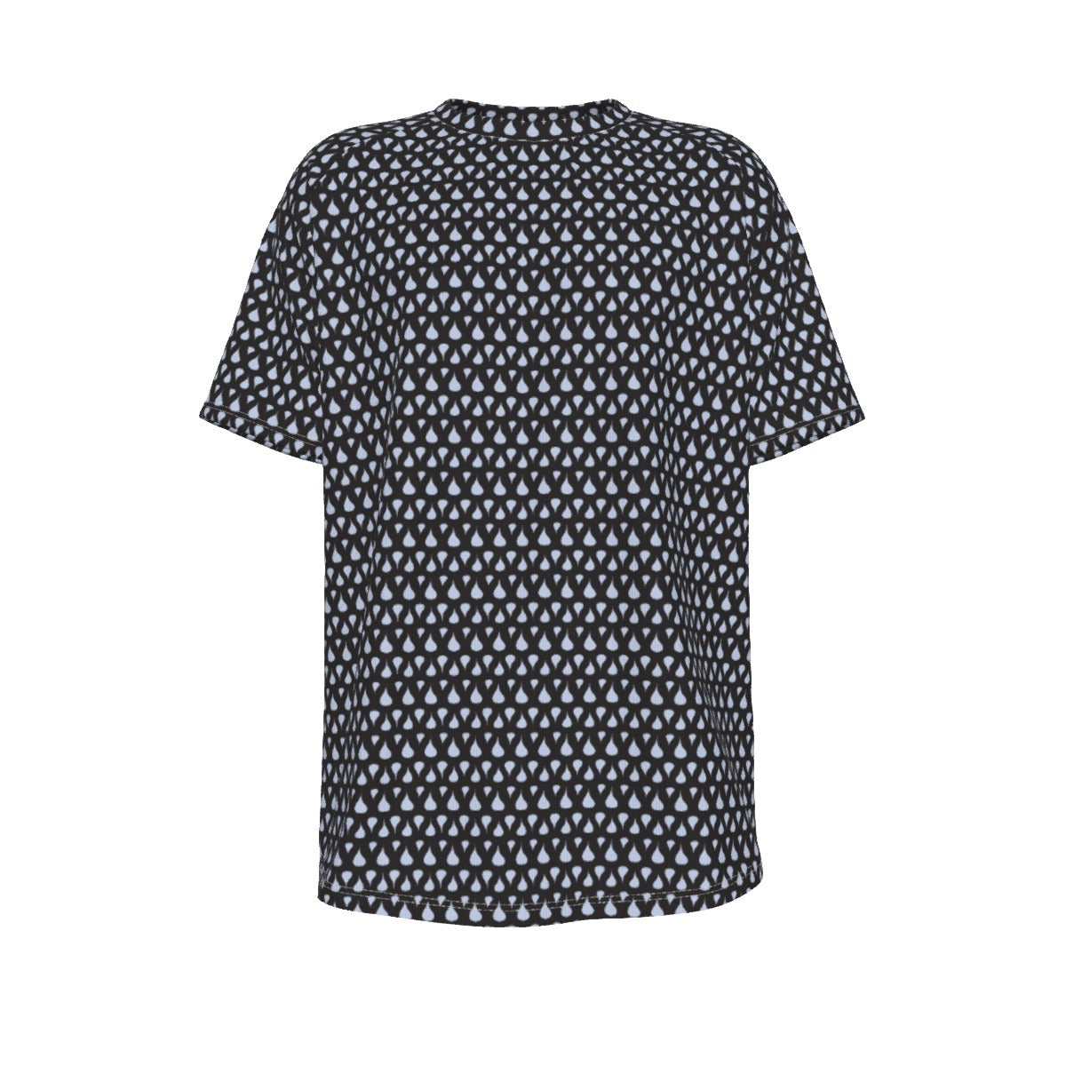 Men's short-sleeve T-shirt / Rain Drops on Black Design