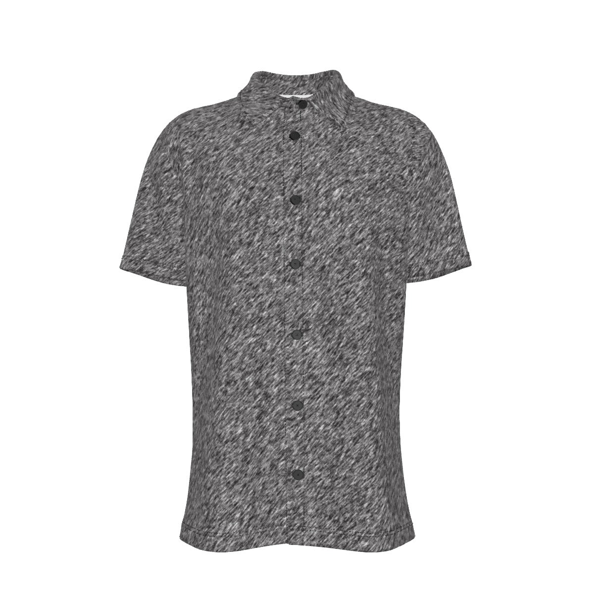 Men's Button Down Short Sleeve Shirt / Light Ash Design