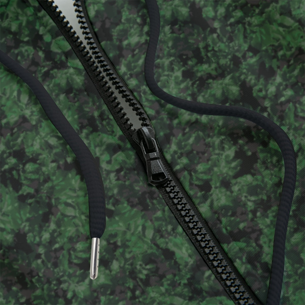 Front detail of a hoodie