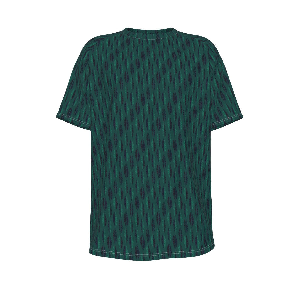 Men's short-sleeve T-shirt / Green Leaf Inline Design