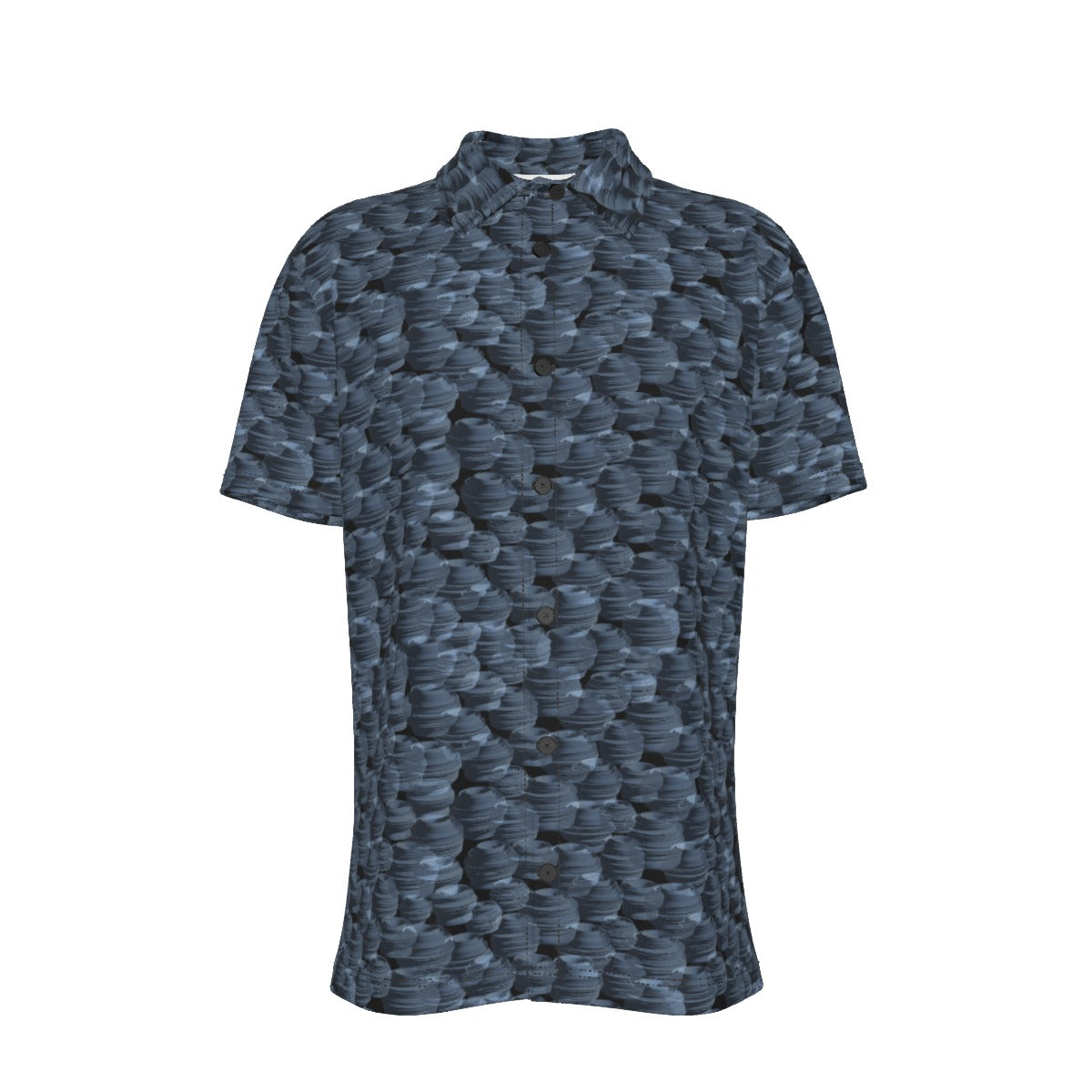 Button Down Short Sleeve / Pottery Art Design