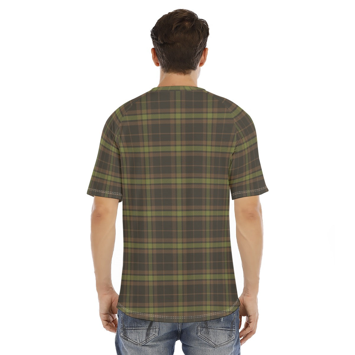 Men's short-sleeve T-shirt / Camo Plaid