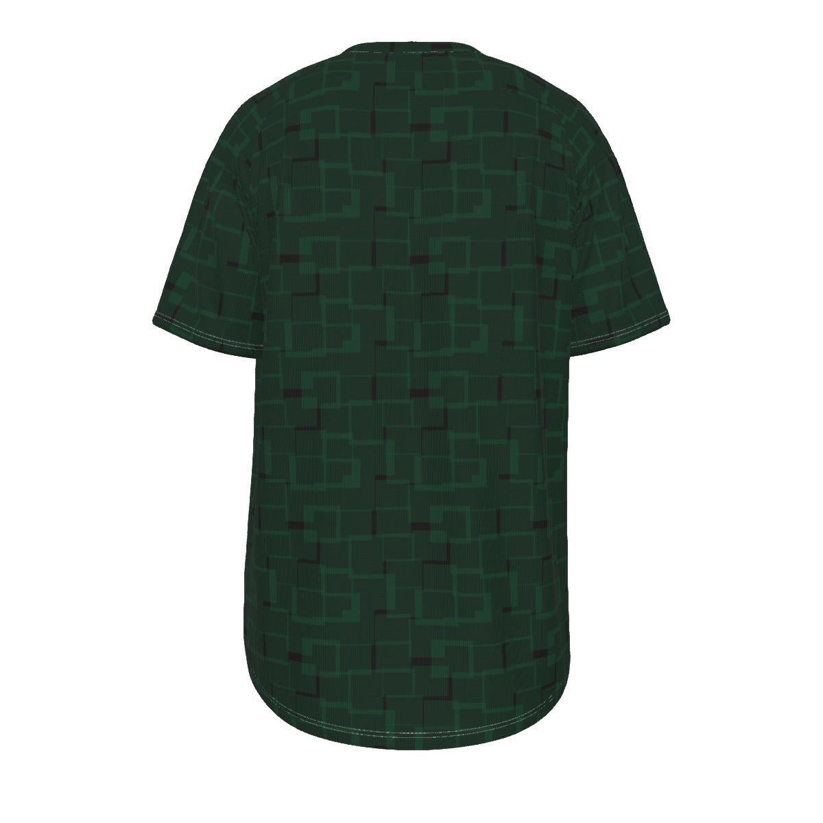 Men's short-sleeve T-shirt / Dark Green Burr Design