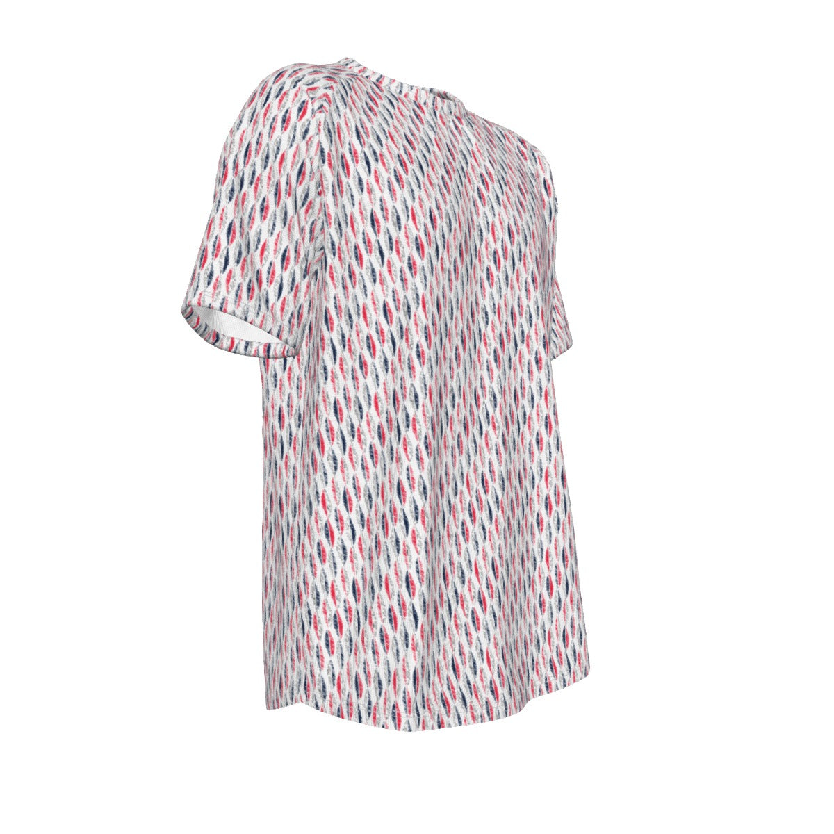 Men's short-sleeve T-shirt / Patriotic Leaf on White Design