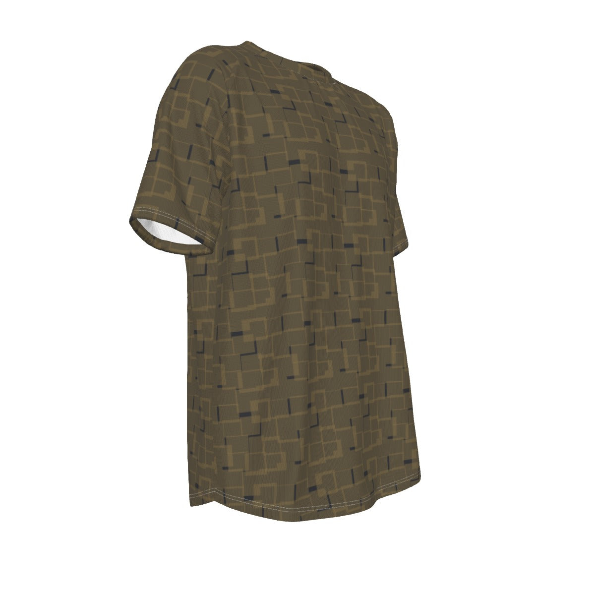 Men's short-sleeve T-shirt / Brown Burr Design