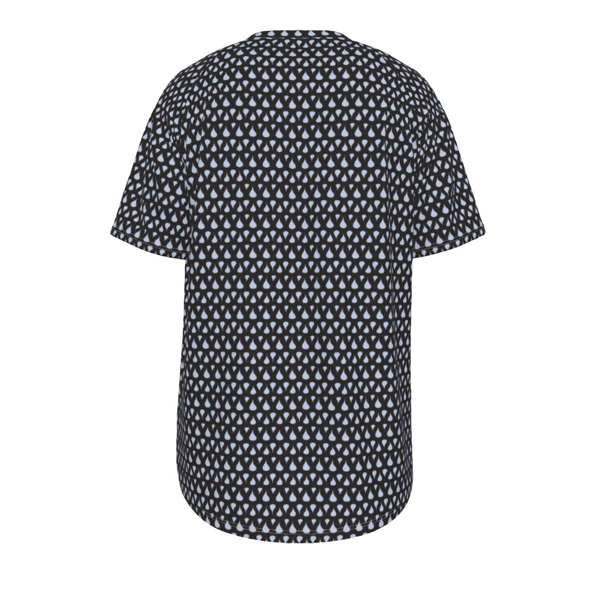 Men's short-sleeve T-shirt / Rain Drops on Black Design