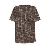 Men's short-sleeve T-shirt / Brown Starburst Design