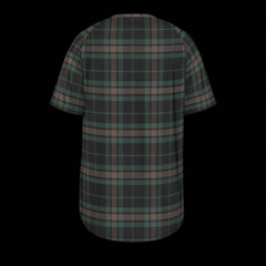Back of plaid shirt on a black background