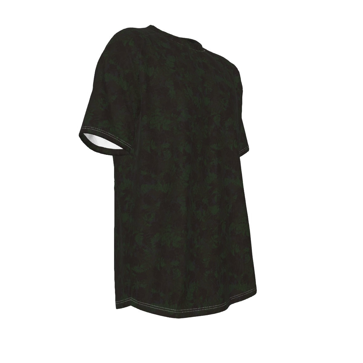 Men's short-sleeve T-shirt / Dark Green Fern Design