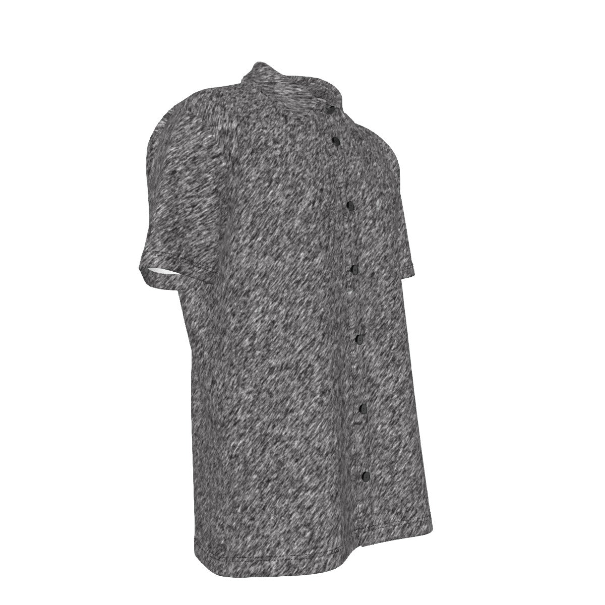 Men's Button Down Short Sleeve Shirt / Light Ash Design