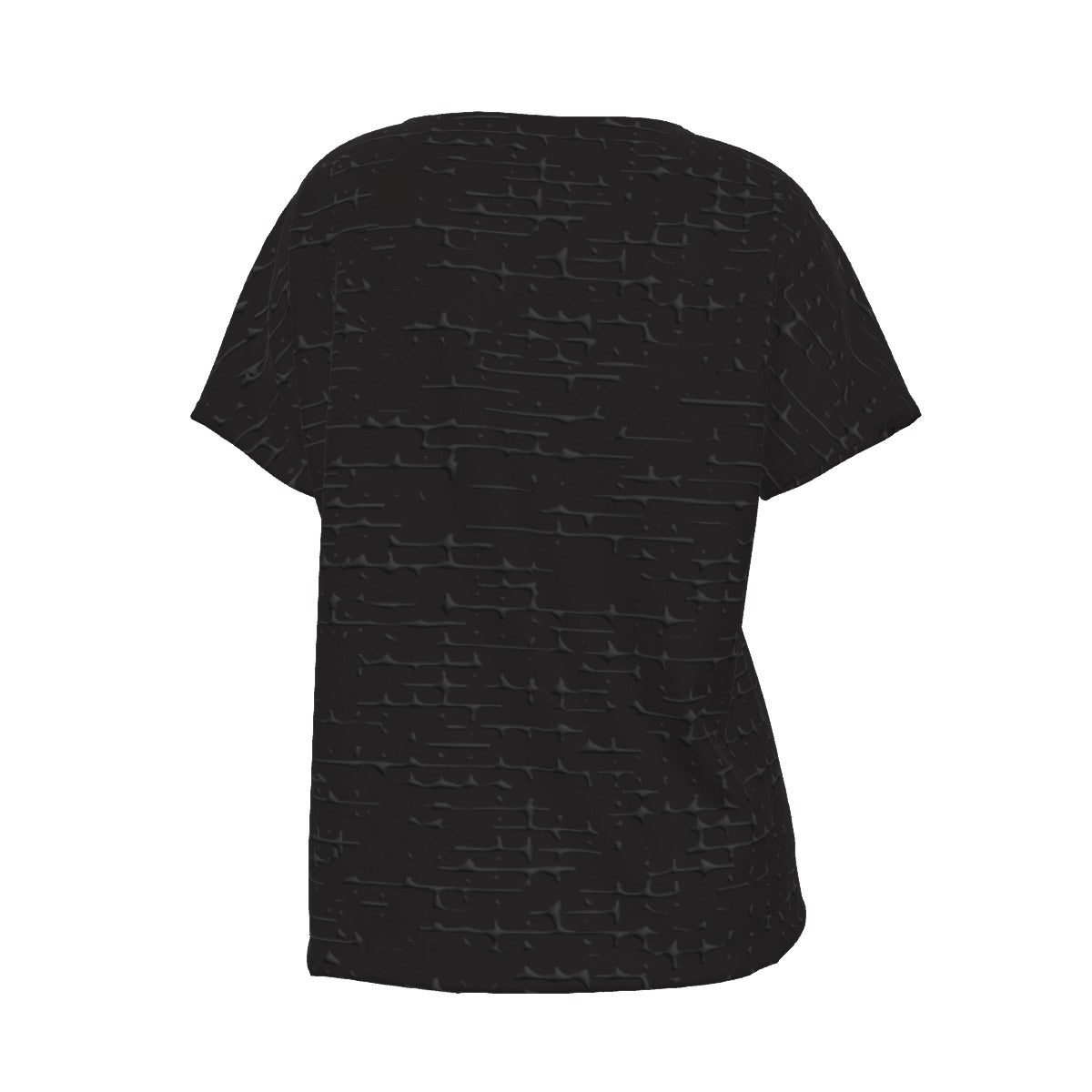 Women's V-Neck Short Sleeve T-shirt / Dark Distract