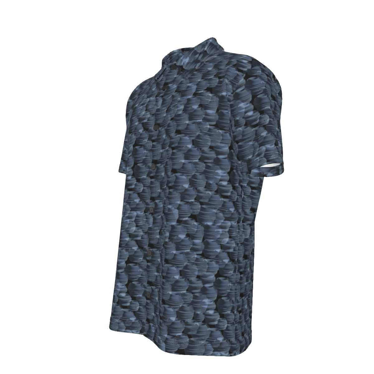 Button Down Short Sleeve / Pottery Art Design