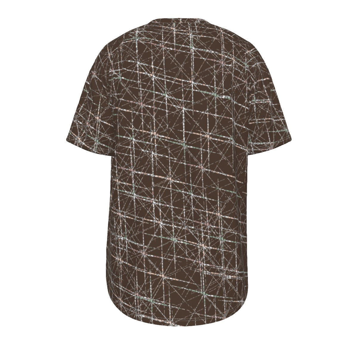 Men's short-sleeve T-shirt / Brown Starburst Design