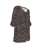 Bright Floral Soft Bell Sleeve CCW Blouse