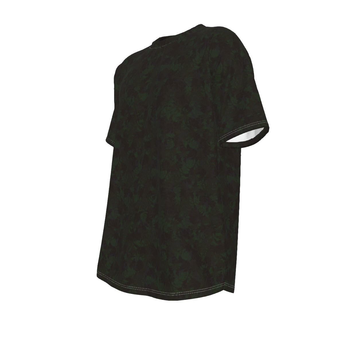 Men's short-sleeve T-shirt / Dark Green Fern Design