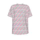Men's short-sleeve T-shirt / Patriotic Leaf on White Design