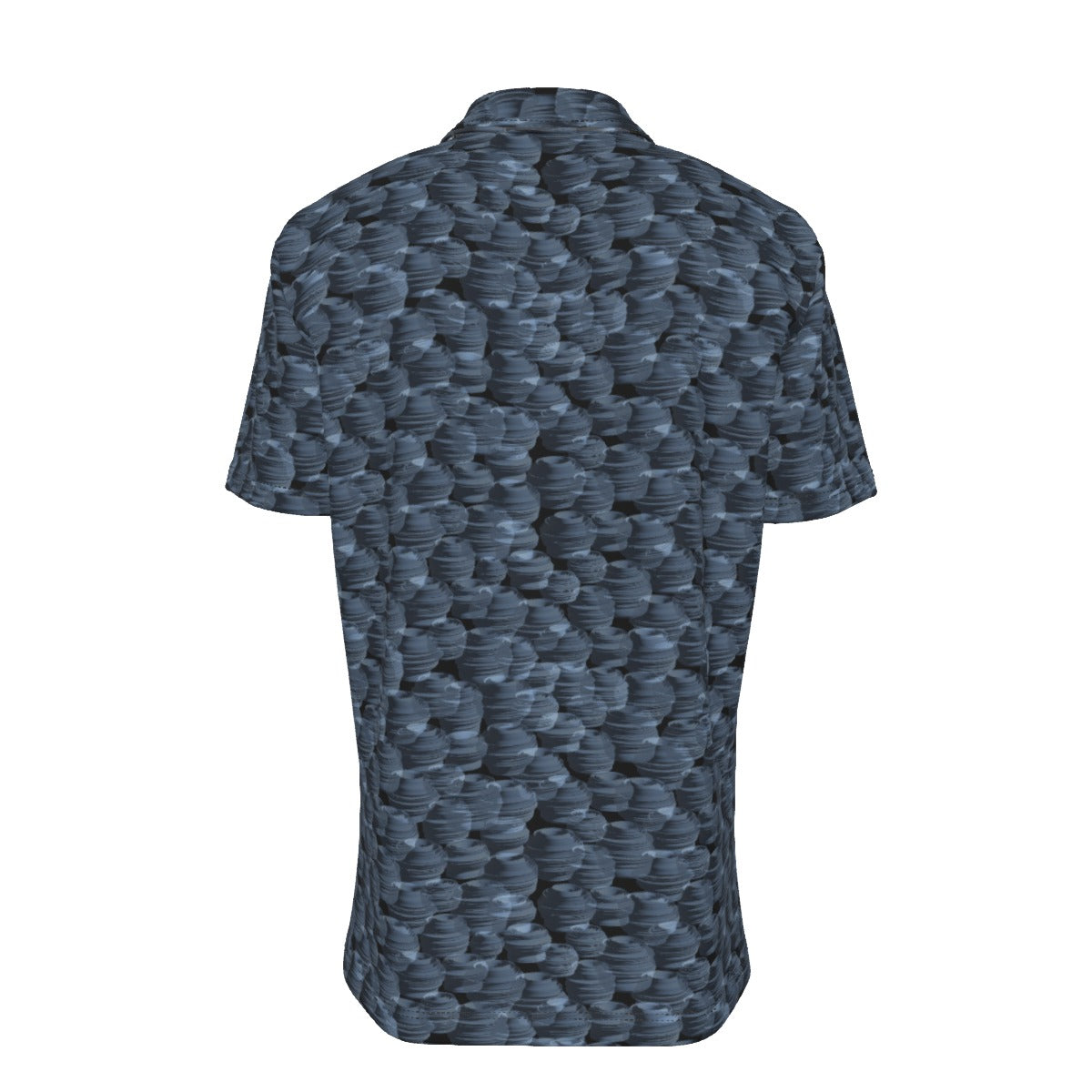 Button Down Short Sleeve / Pottery Art Design