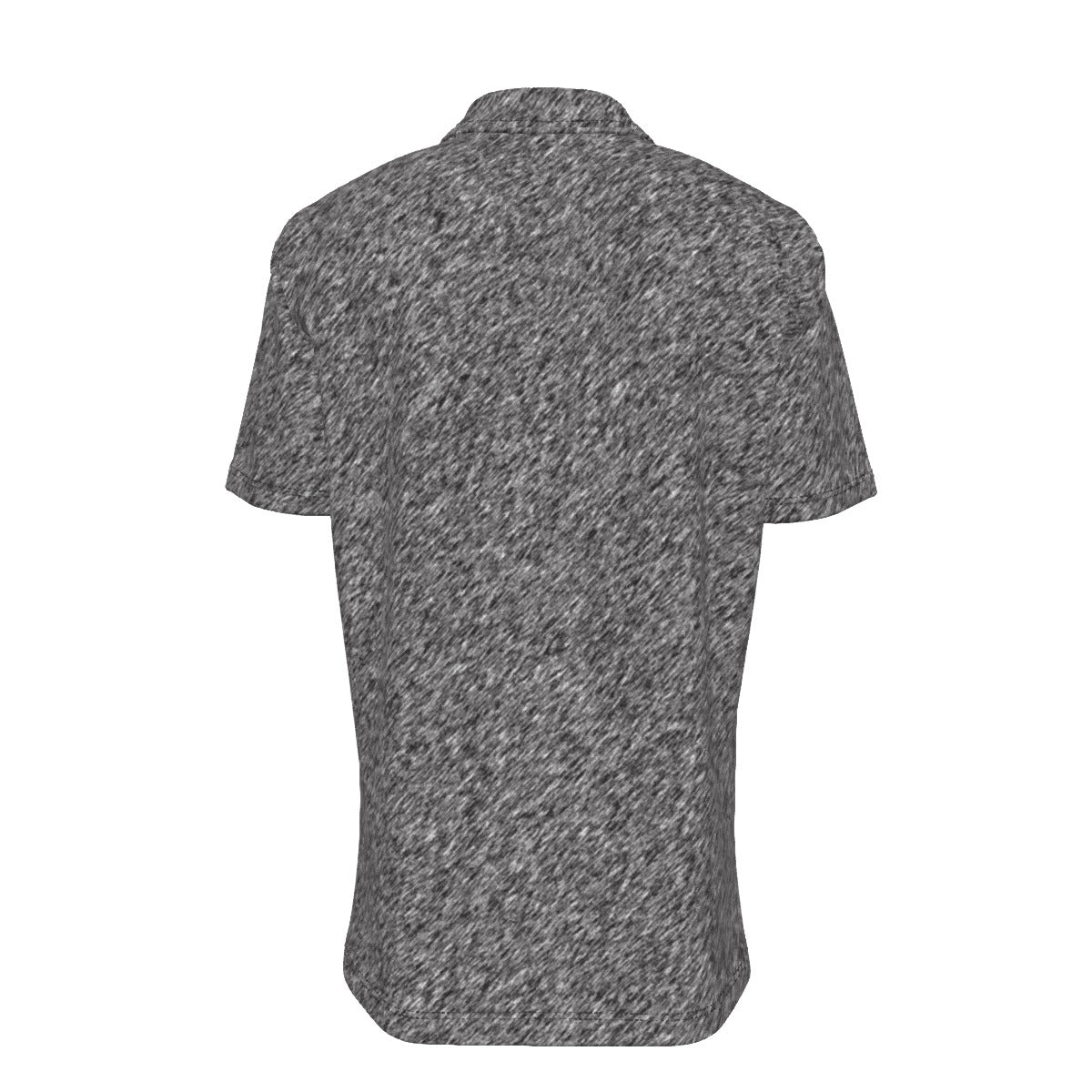 Men's Button Down Short Sleeve Shirt / Light Ash Design