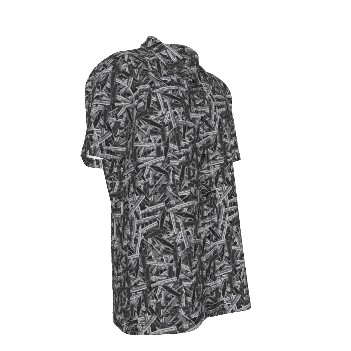Men's Button Down Short Sleeve Shirt / 5.56 ArmaLite Design