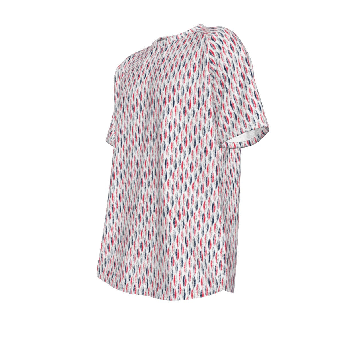Men's short-sleeve T-shirt / Patriotic Leaf on White Design