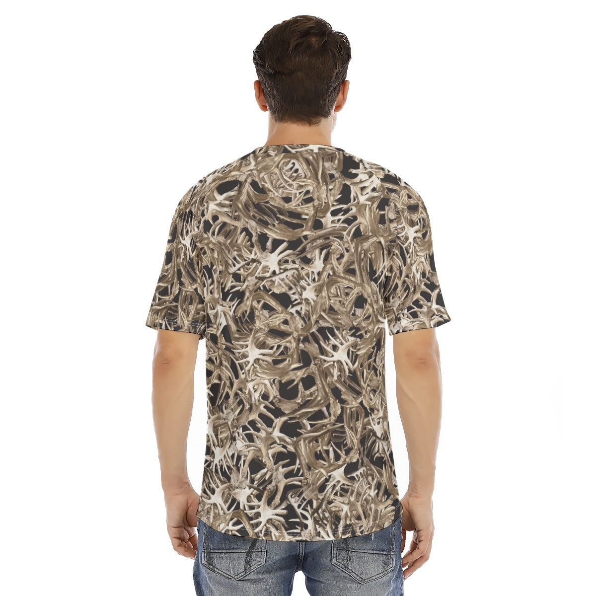 Men's short-sleeve T-shirt / Random Antler on Black