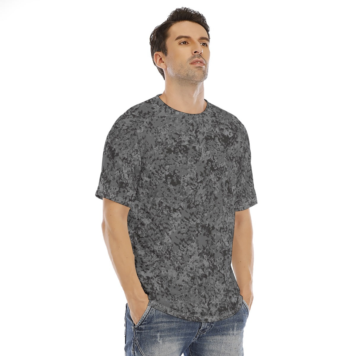 Men's short-sleeve T-shirt / Grey Rush Design