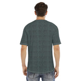 Men's short-sleeve T-shirt / Cyan Lattice