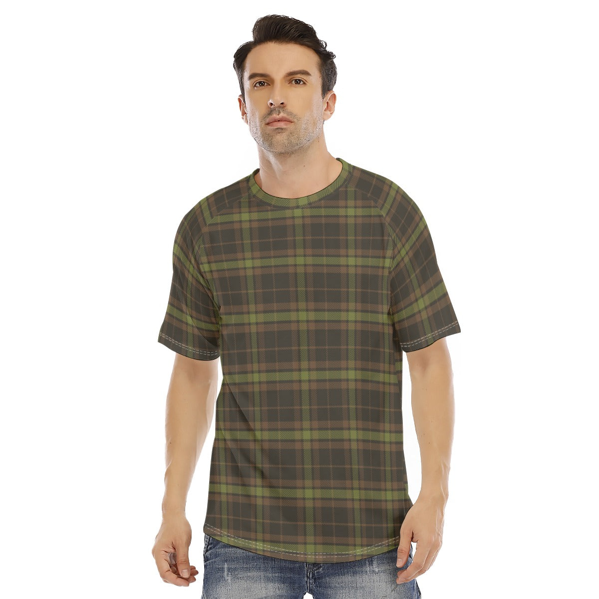 Men's short-sleeve T-shirt / Camo Plaid