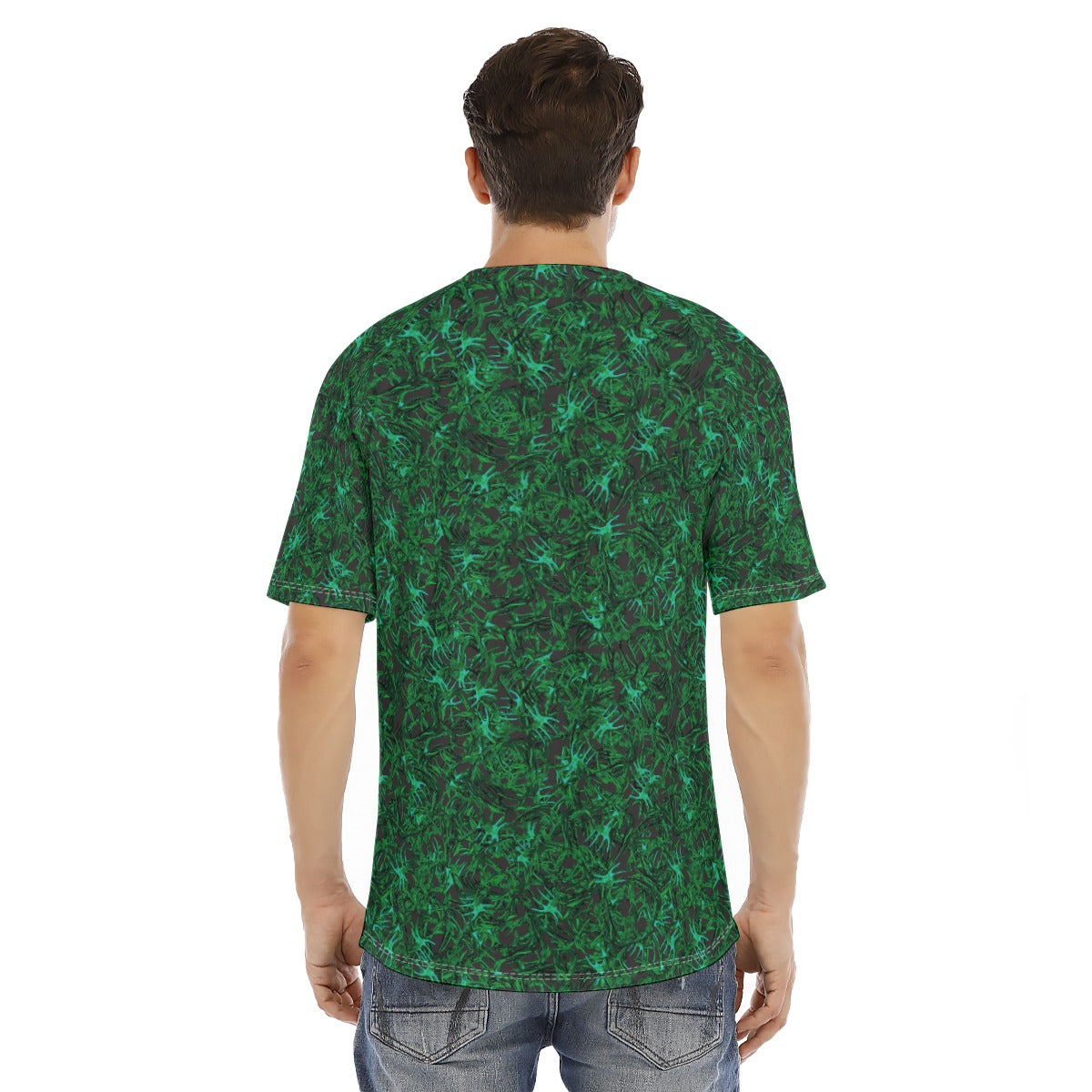 Men's short-sleeve T-shirt / Antler Random Green Design