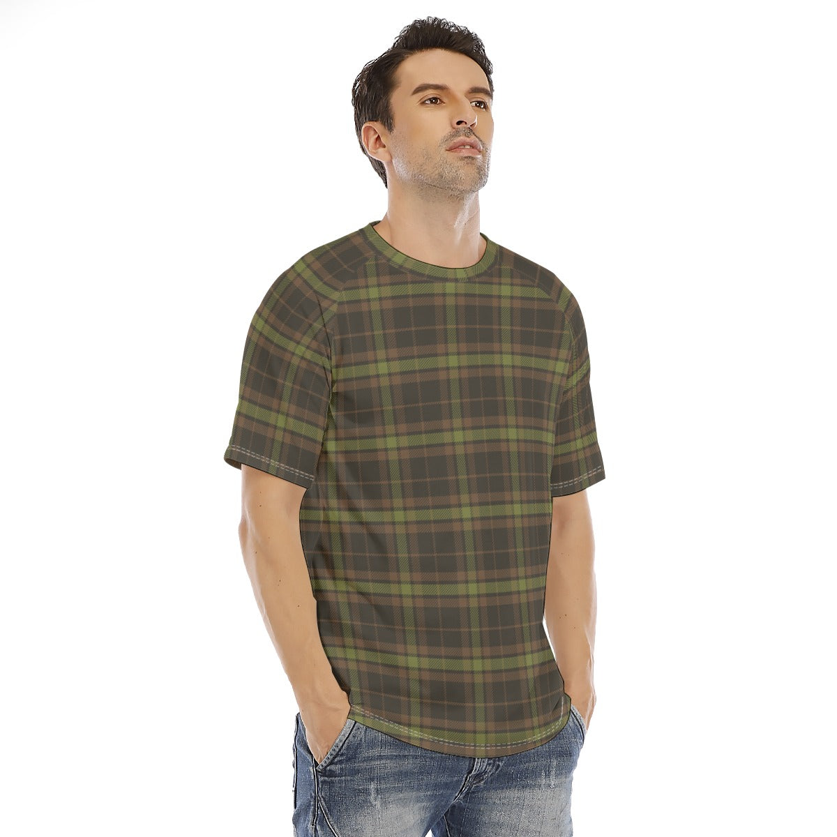 Men's short-sleeve T-shirt / Camo Plaid