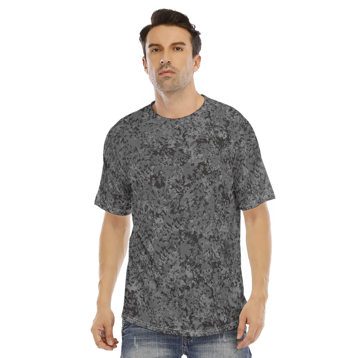 Men's short-sleeve T-shirt / Grey Rush Design