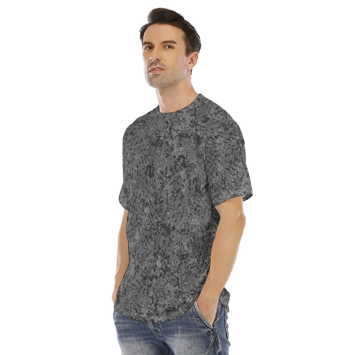 Men's short-sleeve T-shirt / Grey Rush Design