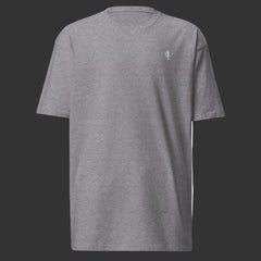 Front of Grey T-Shirt on a black background